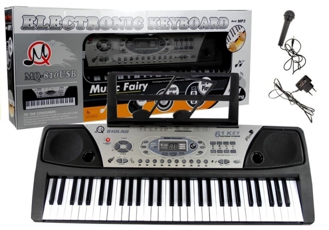 Elektroniczne klawisze z mikrofonem