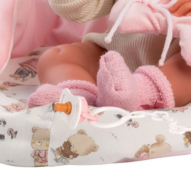 Llorens 73884 NOWORODEK DZIEWCZYNKA - realistyczna lalka niemowlak z winylowym ciałem - 40 cm