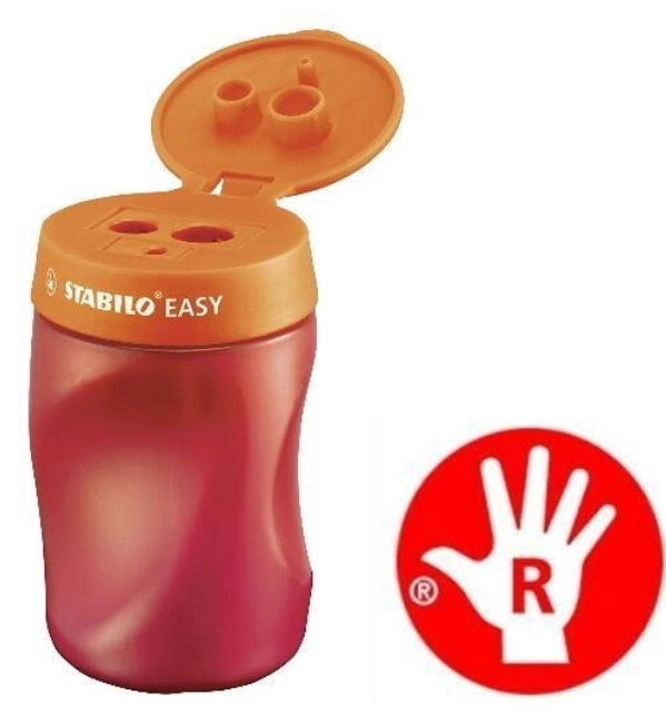 Ergonomiczna temperówka dla praworęcznych STABILO EASYsharpener pomarańczowa