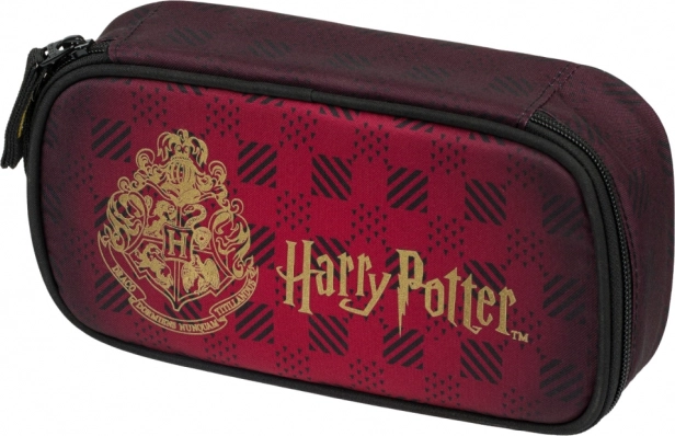 szkolny piórnik Harry Potter Hogwart bordowy