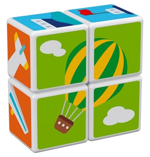 GEOMAG Magnetyczne klocki Magicube Środki transportu