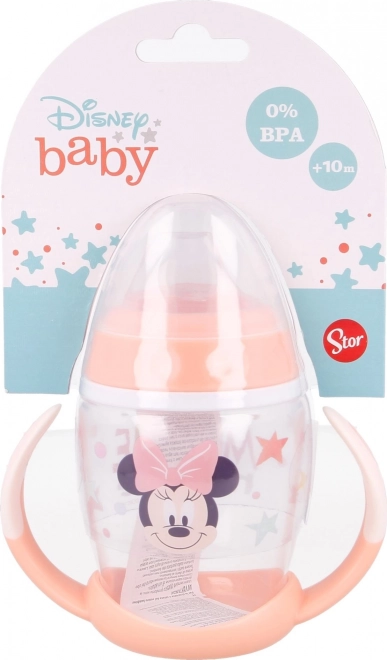 Kubek z uchwytami i silikonowym ustnikiem Minnie 270ml
