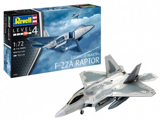 Zestaw konstrukcyjny modelu Lockheed Martin F-22A Raptor
