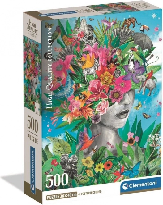 Puzzle Głowa w dżungli