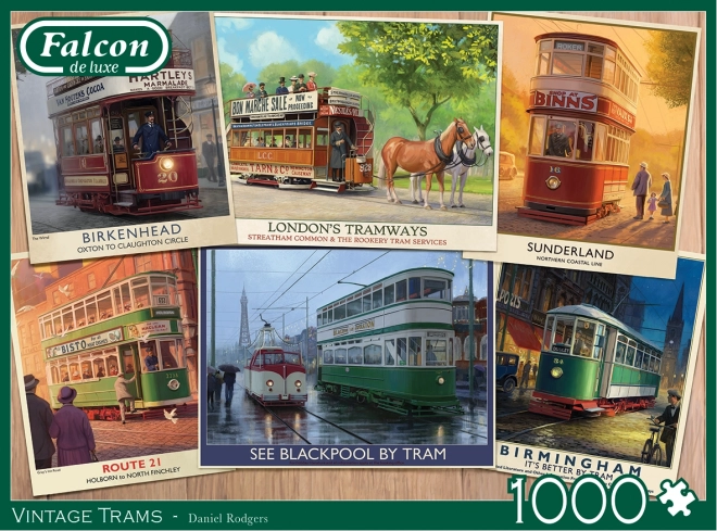 Puzzle historyczne tramwaje 1000 elementów