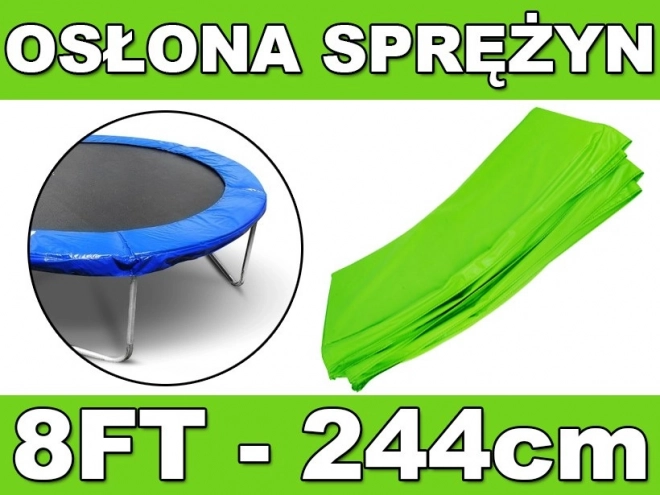 Ochronny kołnierz sprężyn SkyRamiz Zielony do trampoliny ogrodowej 244 cm/8FT
