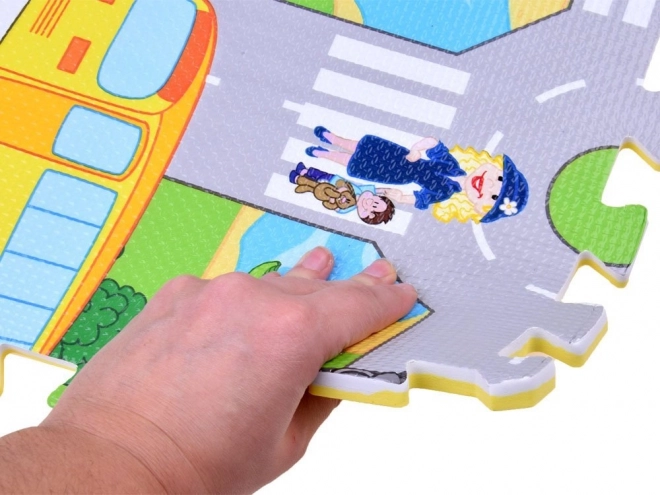 Piankowa mata uliczna puzzle EVA ZA2510