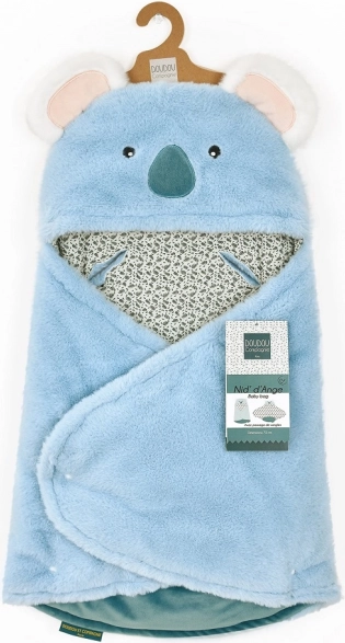 Pluszowy kocyk z kapturem Yoca le Koala 70 cm