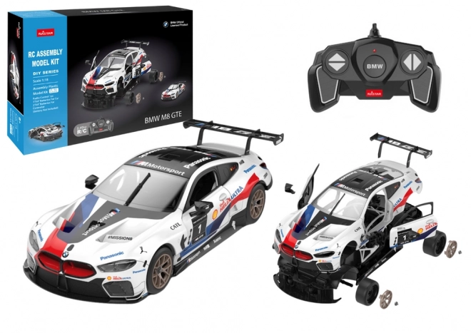 Rastar RC zestaw konstrukcyjny 1:18 BMW M8 GTE biały 66 elementów