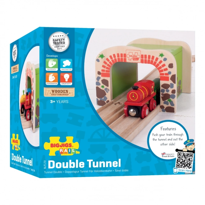 Bigjigs Rail Podwójny tunel kolejowy