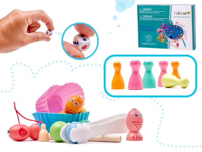 Gra rodzinna wędkowanie - montessori
