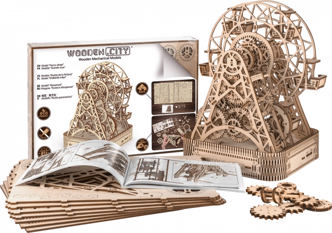 Drewniany model diabelskiego młyna WOODEN CITY