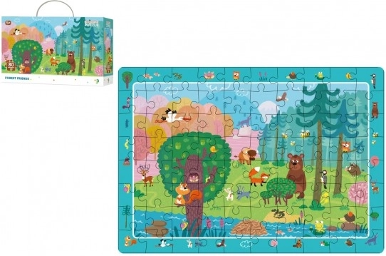 Puzzle Przyjaciele z lasu 80 elementów