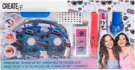 Zestaw prezentowy do makijażu z kosmetyczką na suwak CREATE IT!