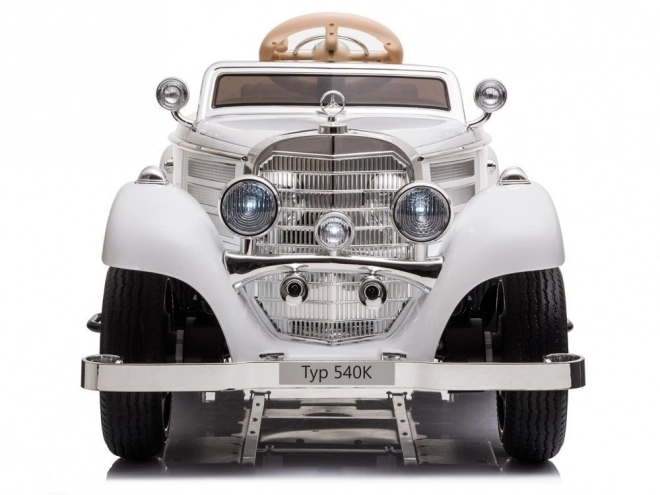 Retro auto na akumulator Mercedes-Benz 540K – Białe
