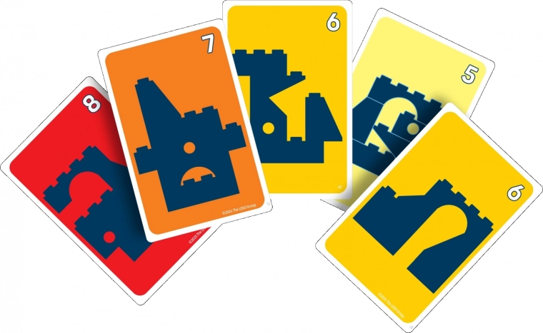 Kolorowe karty kształtów dla jasnych zadań