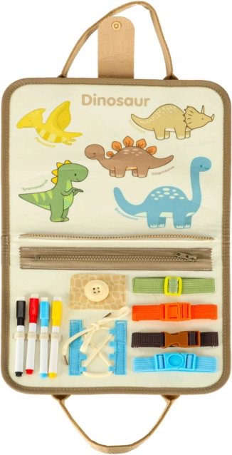 Montessori sensoryczna walizka z dinozaurami