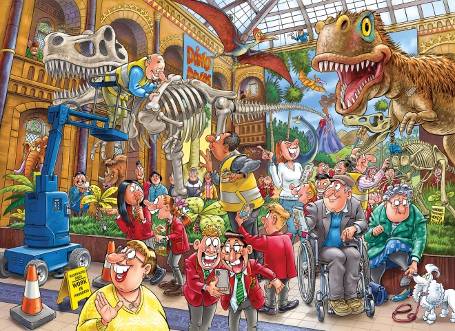 Puzzle JUMBO WASGIJ Mystery 24: Pleśń w muzeum 1000 części
