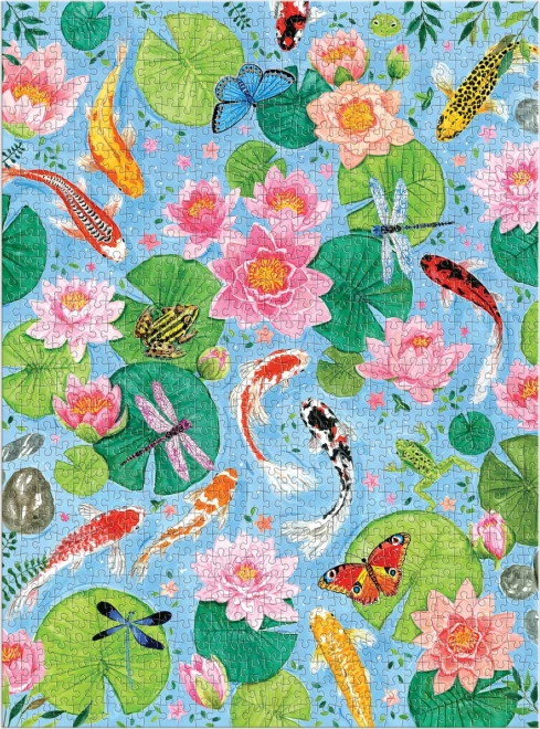 Galison Puzzle Staw z Koi 1000 Elementów