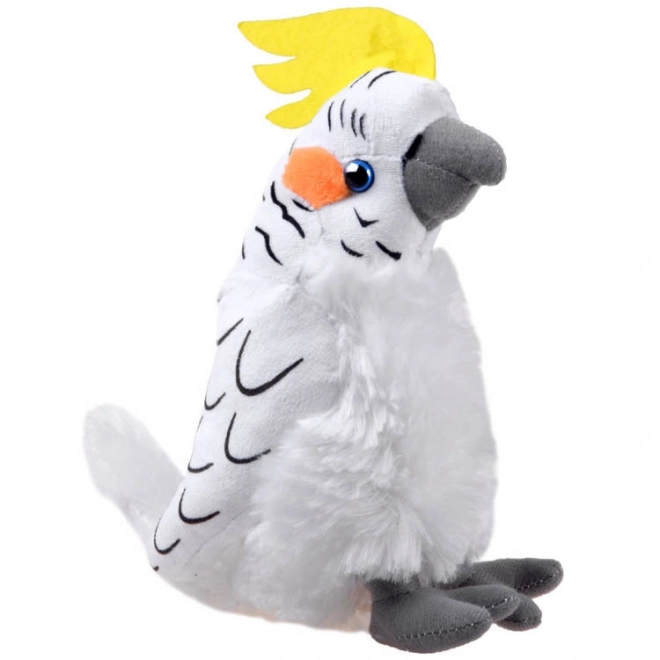 Pluszowy papuga Kakadu biały 17 cm