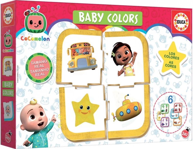 EDUCA Baby puzzle CoComelon: Poznaj kolory 6x4 kawałki