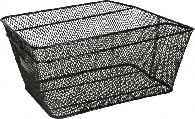 Metalowy koszyk rowerowy na bagażnik czarny 25kg