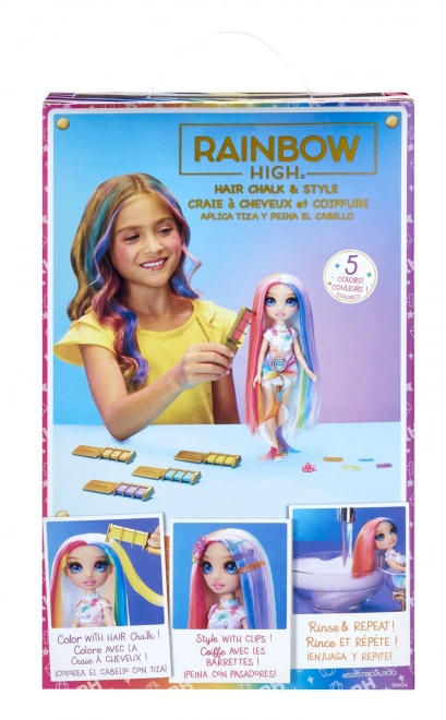 Lalka Rainbow High z kredkami do włosów