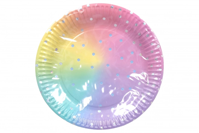 Talerzyki imprezowe PASTEL 23 cm, 6 szt.