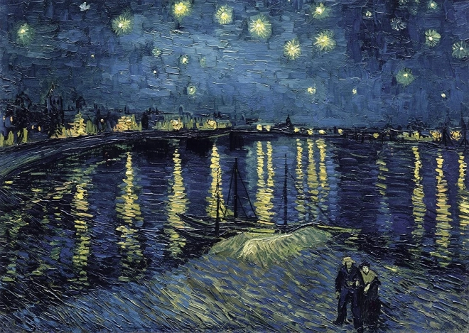 Puzzle RAVENSBURGER Art Collection – Gwiaździsta noc nad Rodanem, 1000 elementów