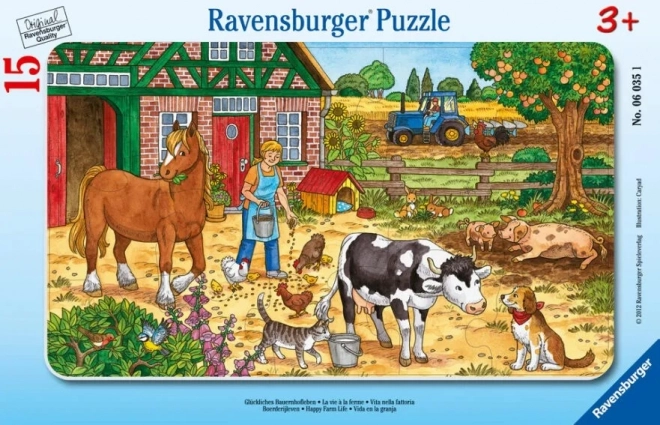 Puzzle 15 elementów Życie na farmie
