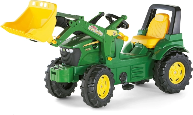 traktor na pedały JOHN DEERE 7930 z przednią łyżką załadunkową Rolly Toys
