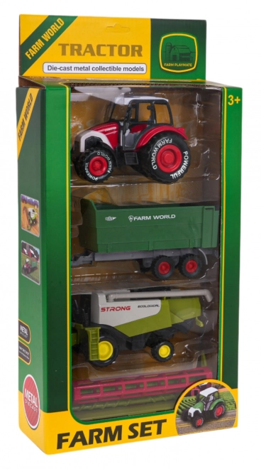 Zestaw pojazdów rolniczych Traktor + kombajn