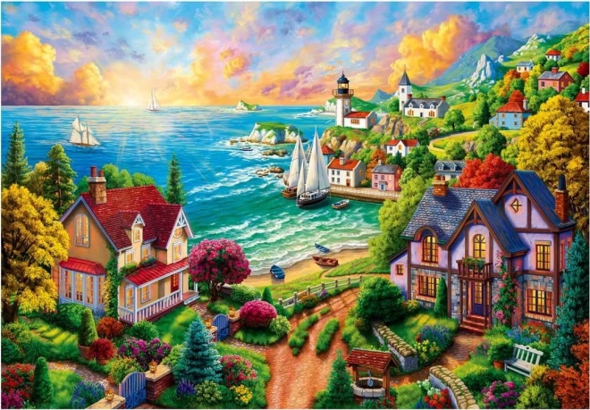 Puzzle Nadmorska wioska 260 elementów ANATOLIAN