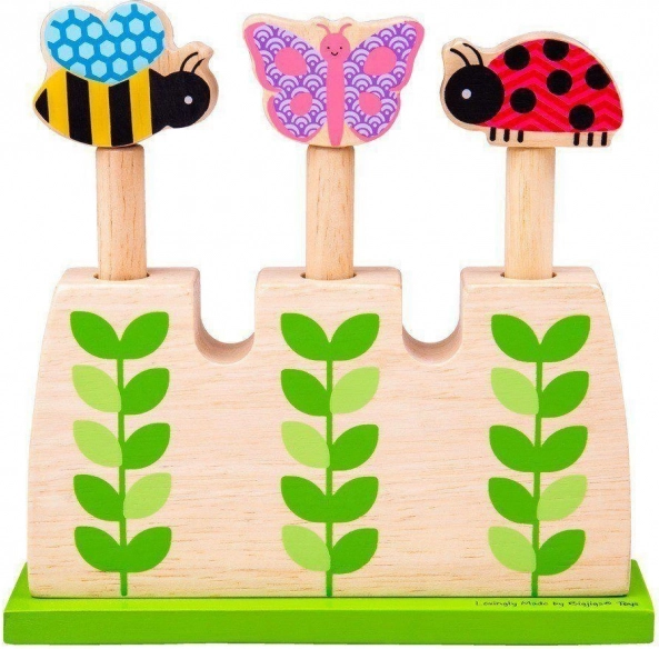 Wieża do nakładania Garden od Bigjigs Toys