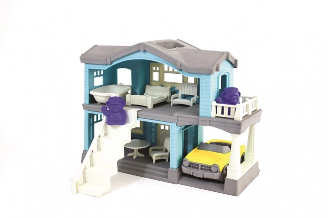 Domek dla lalek Green Toys Niebieski
