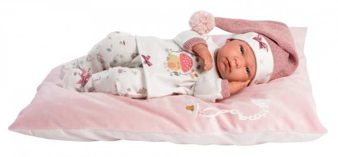 Llorens 73880 NOWORODEK DZIEWCZYNKA - realistyczna lalka niemowlę z ciałem z pełnego winylu - 40 cm