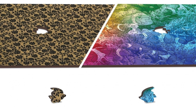Drewniane puzzle tropikalne ryby dwukrotnie inaczej