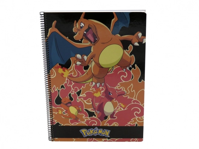 Pokémon blok A4 z zeszytem kręgów - Charmander