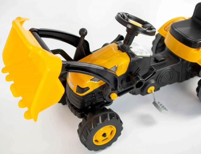 Dziecięcy traktor na pedały z przednią ładowarką