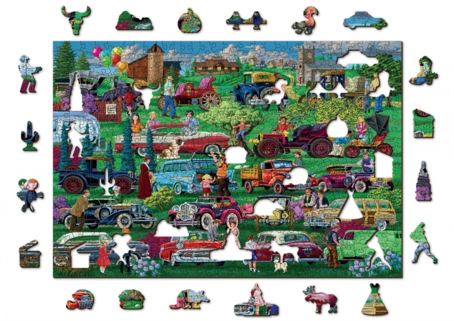 Drewniane puzzle WOODEN CITY Weterani 2w1