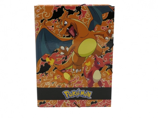 Pokémon A4 teczka z klapką - Charmander