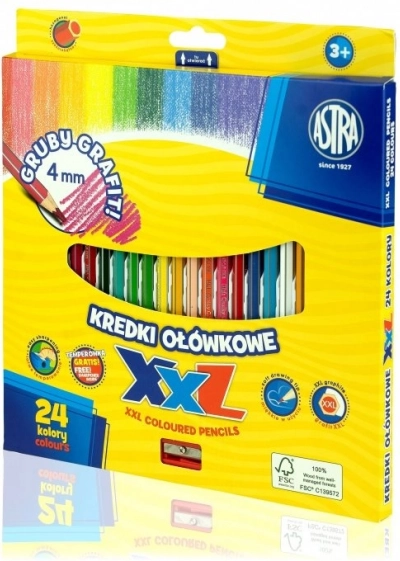Astra kredki z wkładem XXL 24 szt.
