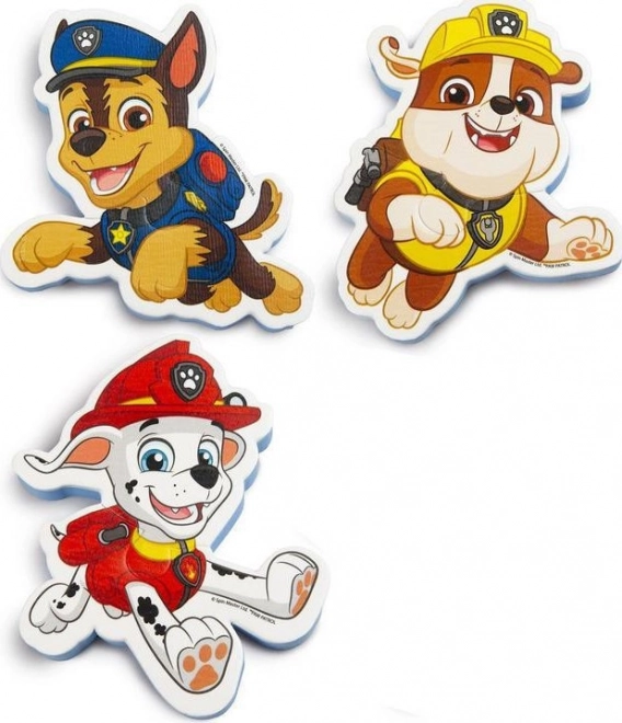 SPIN MASTER Piankowe puzzle - Naklejki do wanny Psi Patrol 4x2 elementy