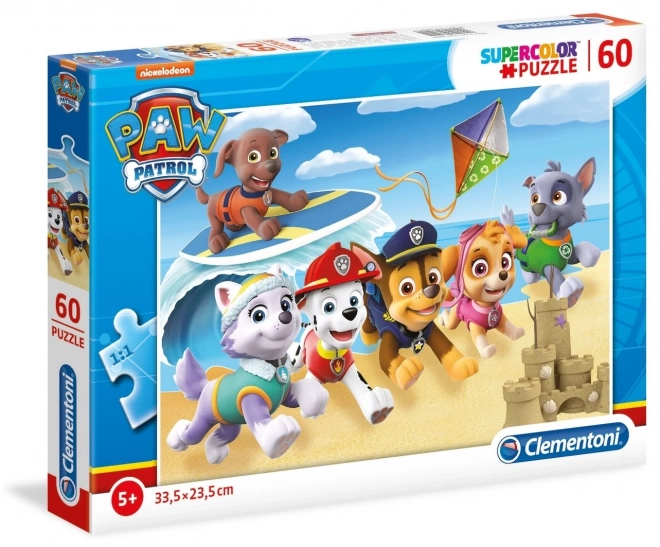Puzzle 60 elementów Super Color Psi Patrol