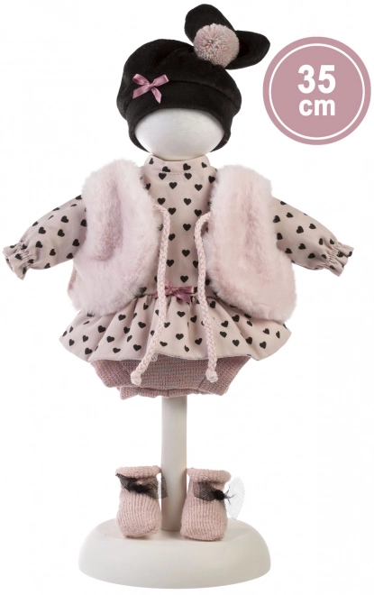 Llorens 535S SARA - realistyczna lalka z miękkim materiałowym ciałem - 35 cm