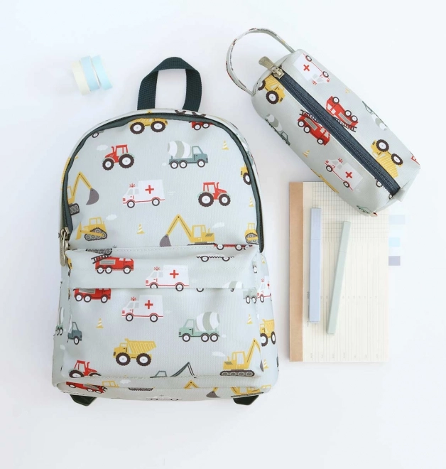 A Little Lovely Company Etui na kredki – Pojazdy