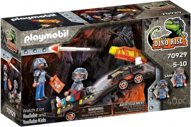 Playmobil Dino Rise Dino Mine wózek z rakietami