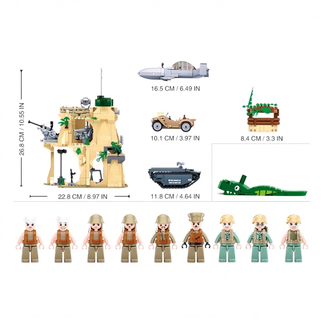 Sluban Army WW2 M38-B1111 Bitwa o Iwo Jimę