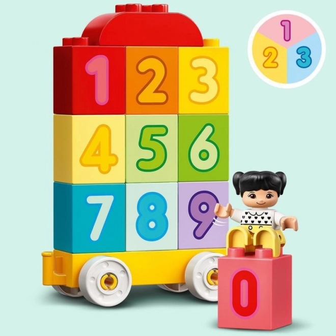 LEGO Duplo 10954 Pociąg z Cyferkami – Uczymy się Liczyć