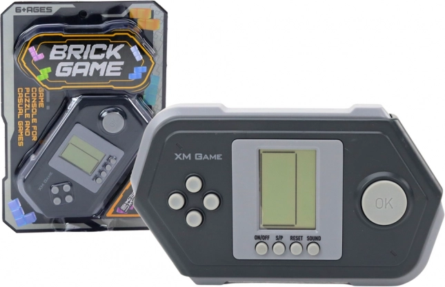 Elektroniczna kieszonkowa konsola Tetris Brick Game – czarna